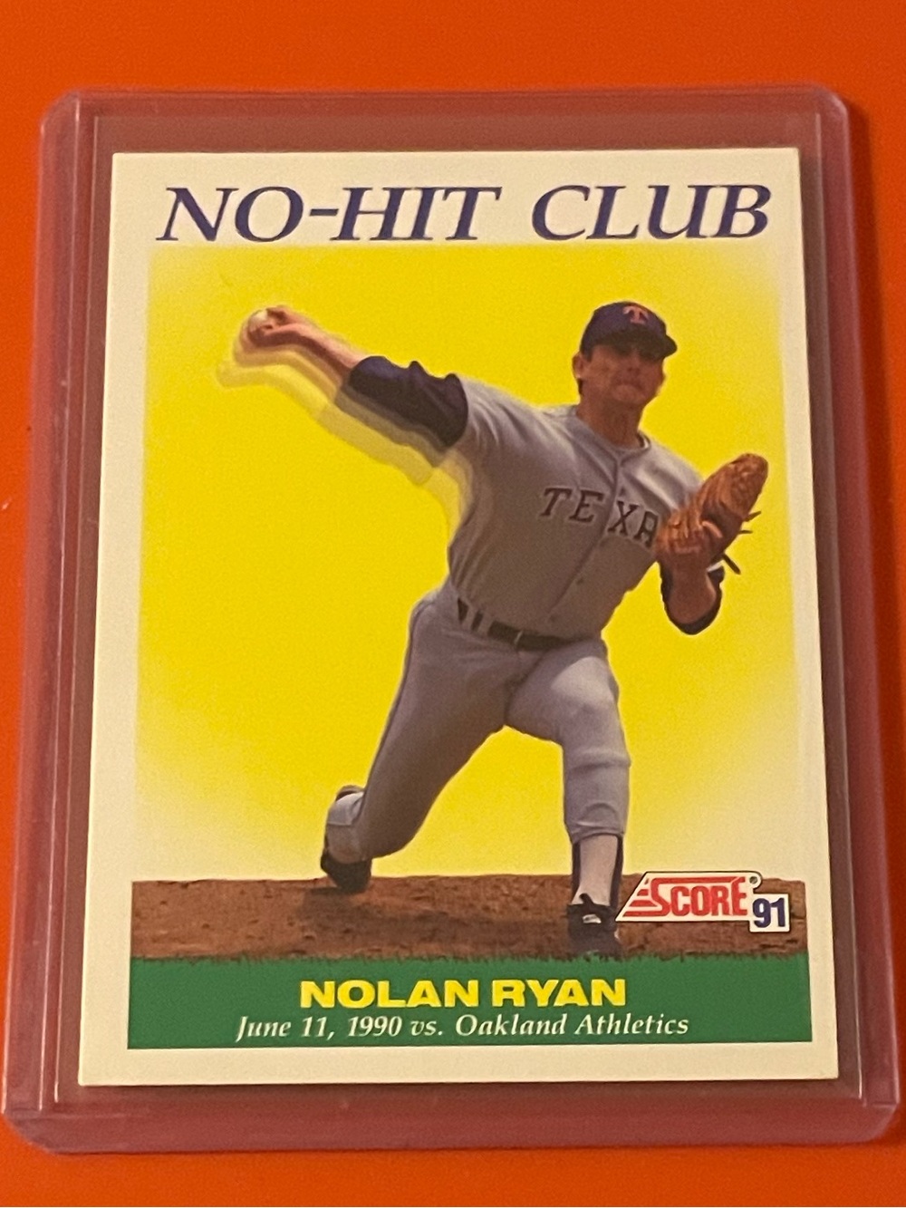 Nolan Ryan #701 [No-Hit Club] 1991 Score Baseball Trading Card